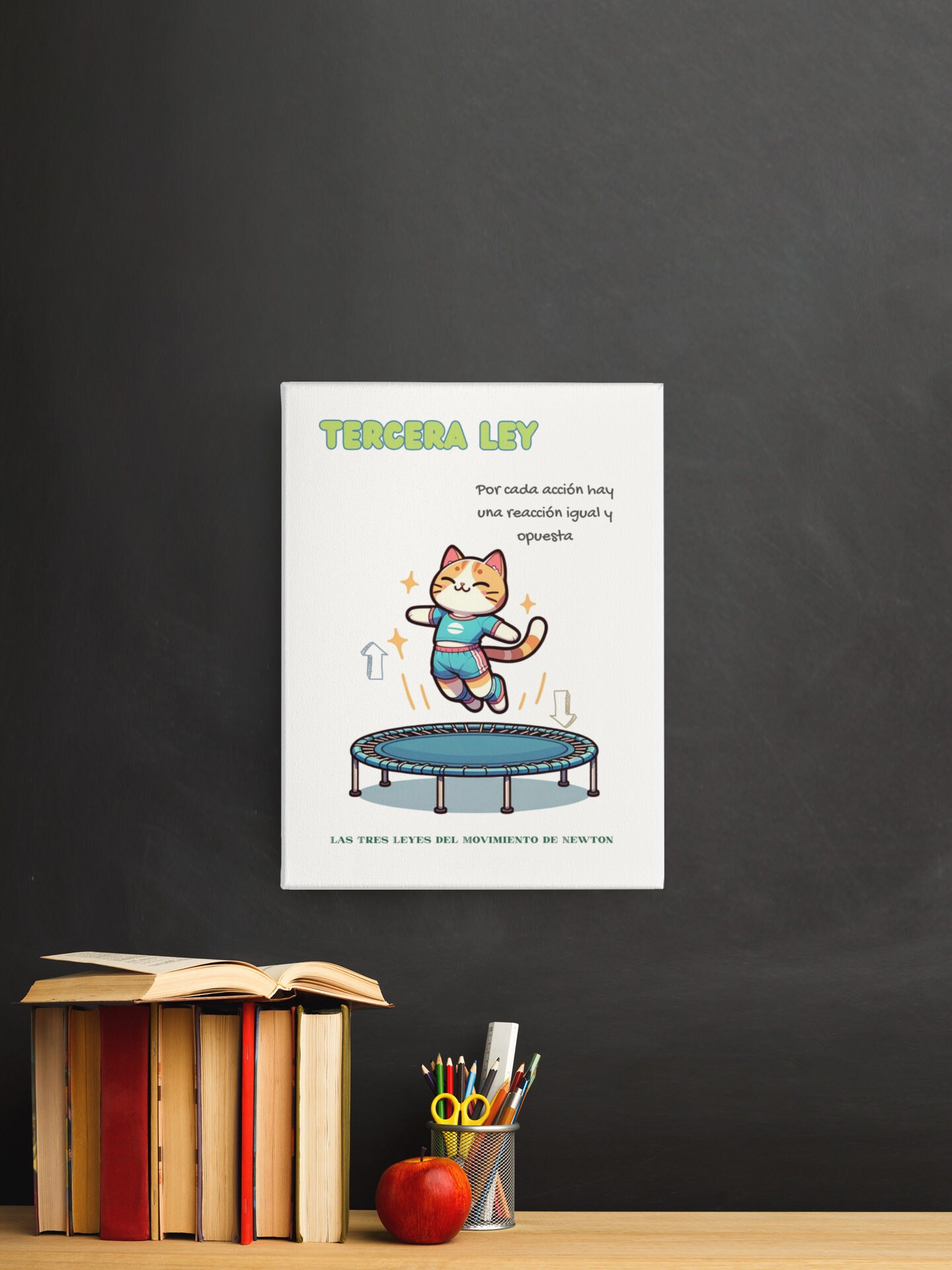 Set of Didactic Posters of Newton's Laws in Spanish Interactive ...