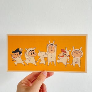 Kunstdruck "Puppy Dance" クレヨンしんちゃんイラスト von Anikeru