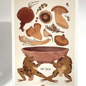 Kunstdruck „The Stew&quot; Illustration von Anikeru