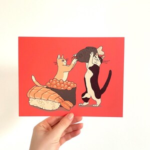 Kunstdruck „Cat Sauce&quot; Illustration von Anikeru