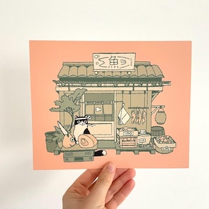 „Katzen Shop&quot; Illustration von Anikeru