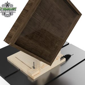 Adjustable Table Saw Spline Jig Build Plans and CNC Files