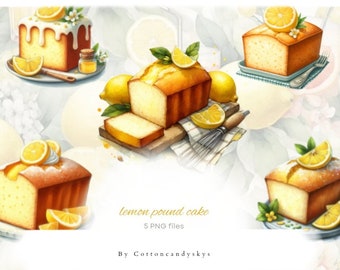 National pound cake day march 4th | lemon pound cake clear background PNG files