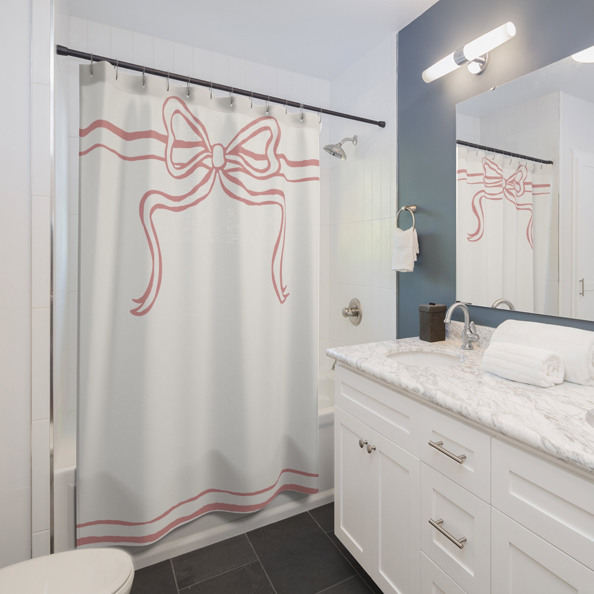 Coquette Bow Shower Curtain - Etsy