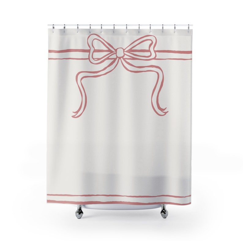 Coquette Bow Shower Curtain Etsy