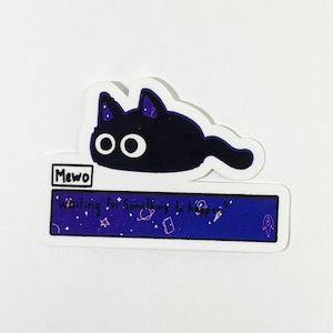Sticker Omori Mewo | Sticker brillant | Imperméable | Pour ordinateur portable, Bullet Journal, Notes