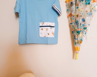 Tee-shirt enfant diabétique type 1 mixte / Pochette pompe à insuline / 4 ans
