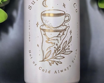 Vaso de acero inoxidable Suriel Tea Co: Regalo literario de ACOTAR