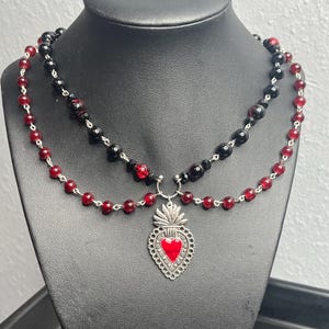 Sacred Heart Gothic necklace!