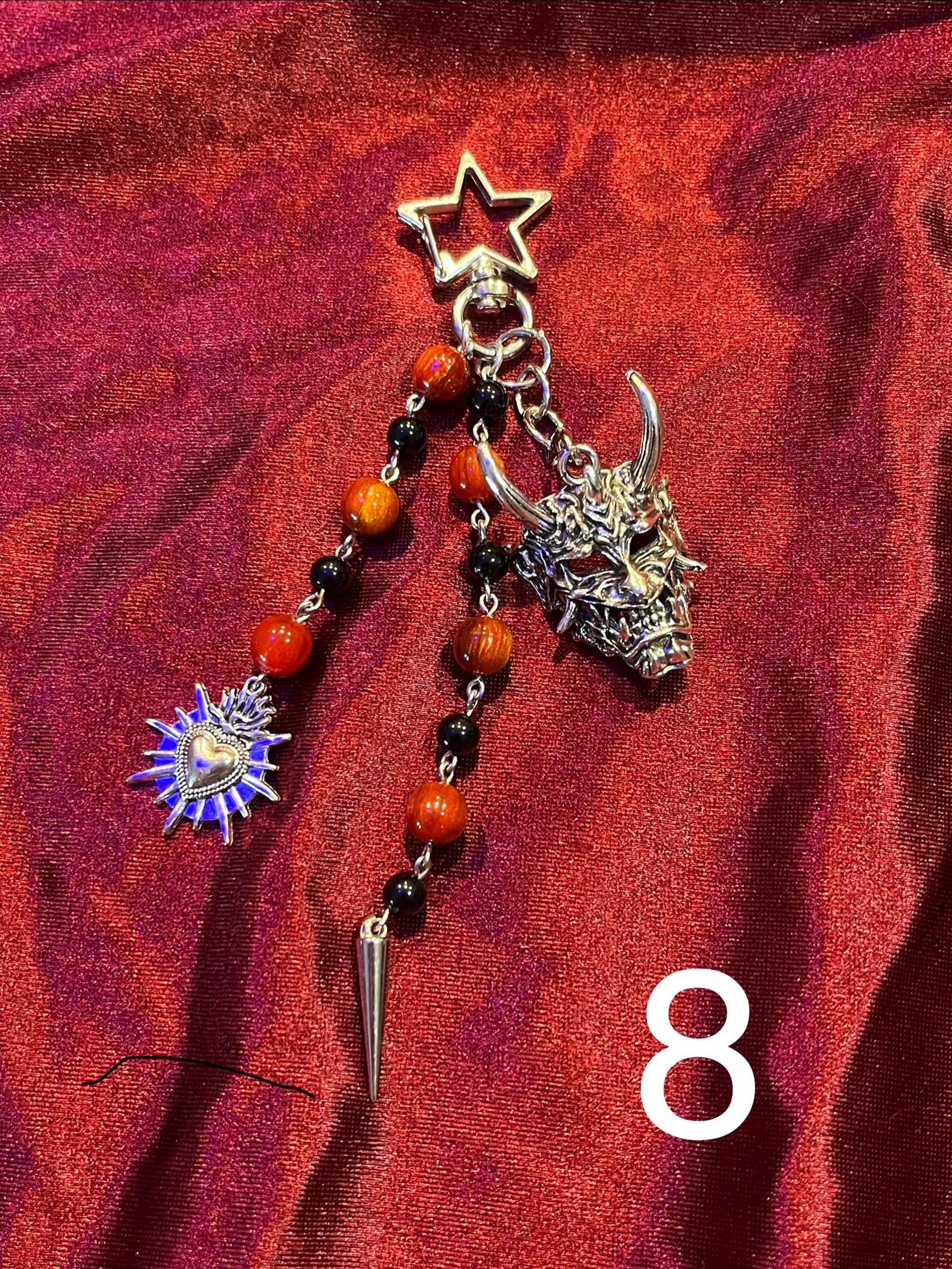 Sacred Heart Gothic Keychains - Etsy