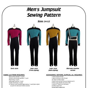 Men's Jumpsuit Sewing Pattern