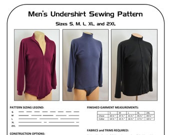 Men&#39;s Undershirt Sewing Pattern