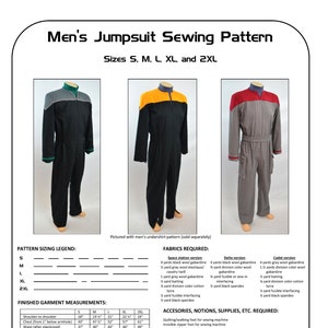 Men's Jumpsuit Sewing Pattern