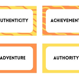 Values Card Deck | Digital Print Flashcards | Values Exploration Tool