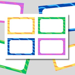 Blank Flashcard Template | Rainbow Card Deck | Study Cards