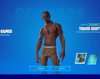 Account with Travis Scott skin FA