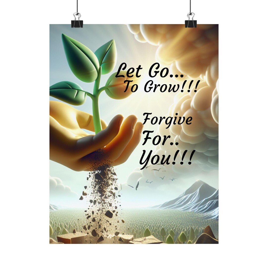 Let Go Custom Matte Vertical Posters - Etsy