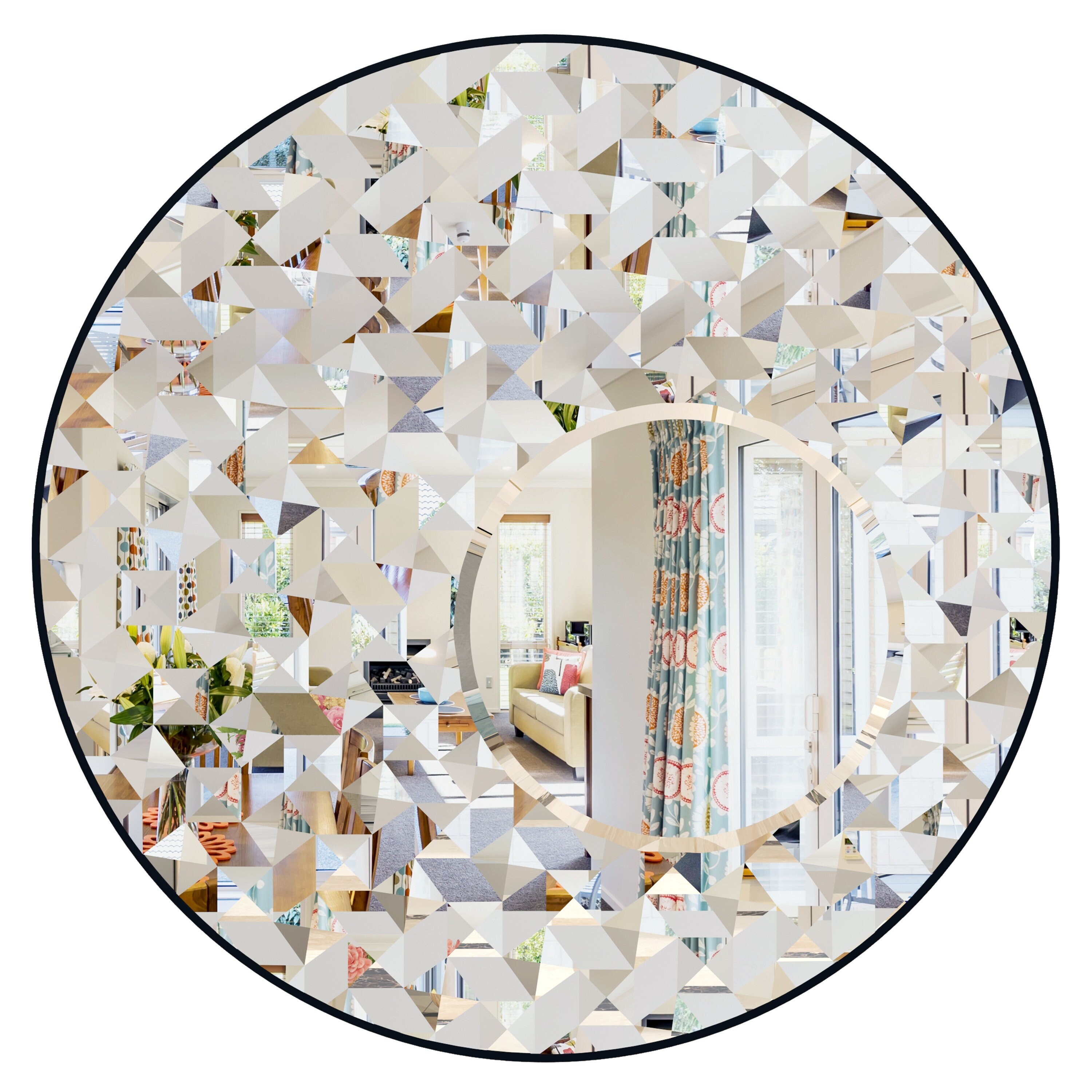 ROUND WALL MIRROR - Wall Mirror Large, Mirror Wall Decor, Wall Mirror Bathroom, Wall Mirror ...