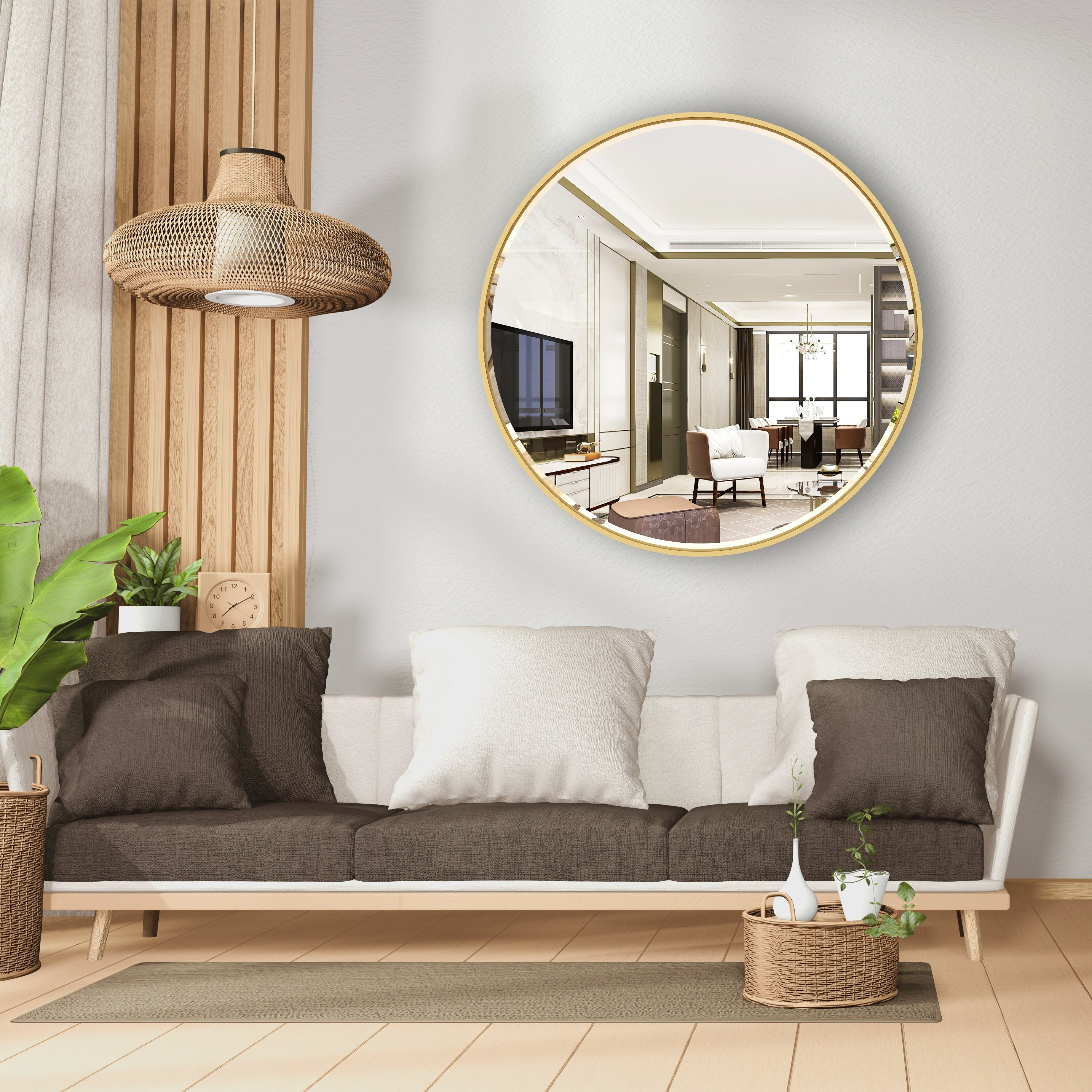 ROUND WALL MIRROR Entryway Wall Mirror, Design Mirror, Vanity Mirror ...