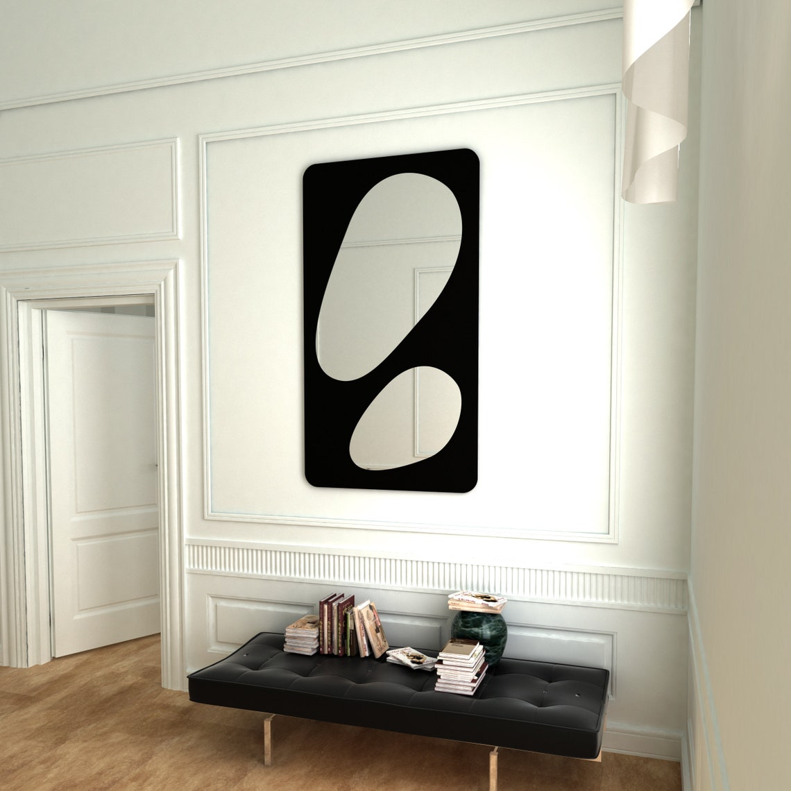 ASYMMETRICAL WALL MIRROR Big Wall Mirror, Full Length Mirror, Floor