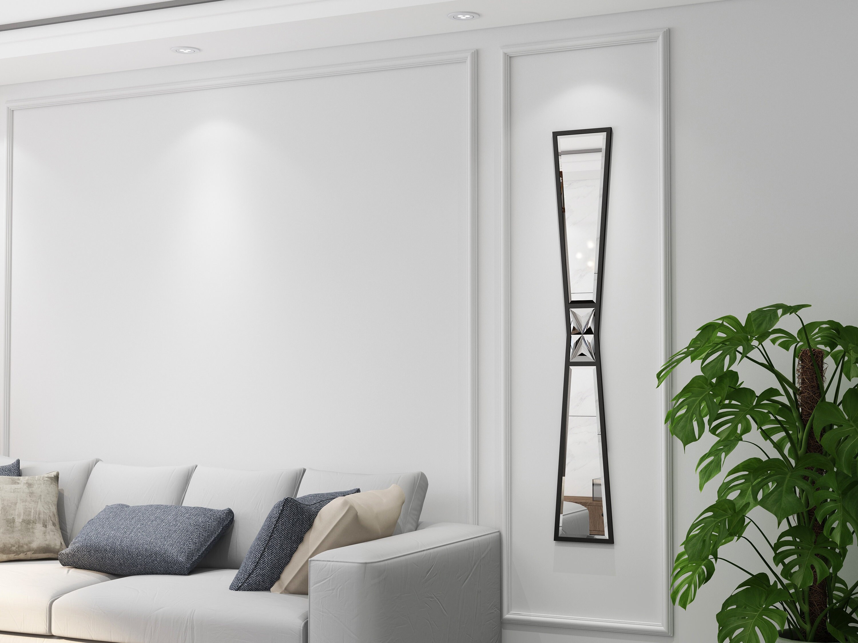 Unique Boho Wall Mirror - Eye-catching Full Length Entryway Mirror for Housewarming Gift, One of ...