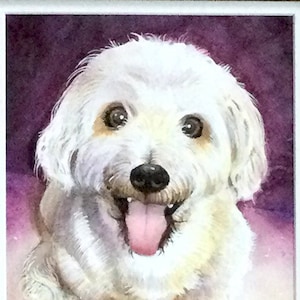 Custom Made Watercolor Pet Portrait