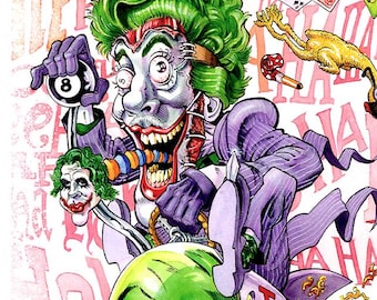 Joker Poster-/Batman/comic book/animated cartoon collectible