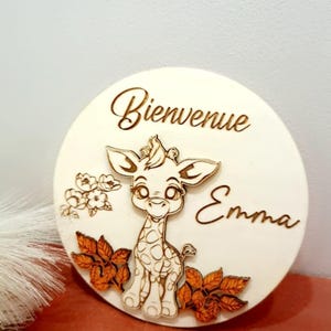 Scheda con nome, benvenuto, souvenir per bambini, foto per bambini, decorazione per la cameretta dei bambini o idea regalo per bambini