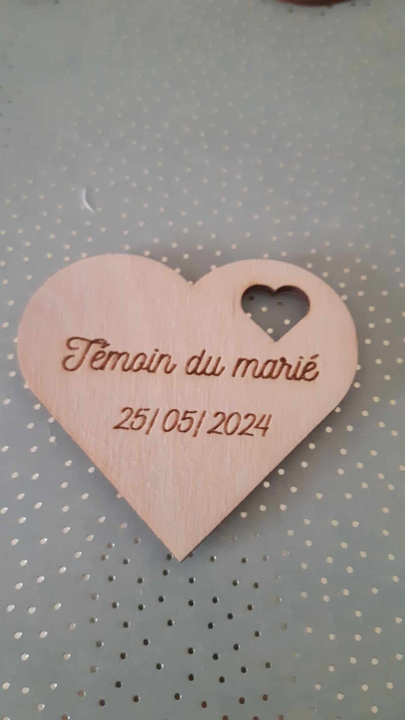 Magnet en bois personnalisé frigo/ aimant maître maîtresse atsem mariage baptême, anniversaire occasions, fêtes, offrir, naissance image 10