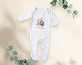 Body for baby , Baby bodysuit ,baby Eid outfit , Unisex baby clothes, Eid celebration outfit, baby clothing ,