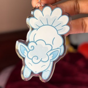 Alolan Vulpix Acrylic Keychain