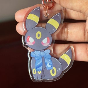 Umbreon Moon Scarf Acrylic Keychain