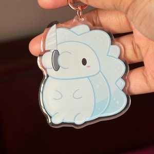Snom with Knife Acrylic Keychain