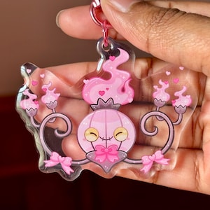 Pink Chandelure Acrylic Keychain