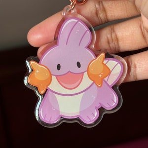Shiny Mudkip Acrylic Keychain