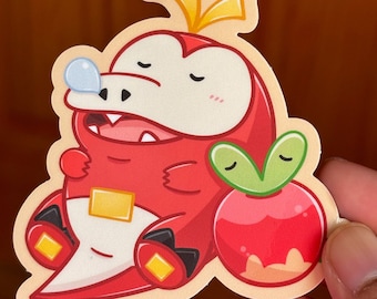 Fuecoco and Applin Sleeping 3” Gloss Sticker