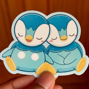 Snoozing Piplups 3” Gloss Sticker