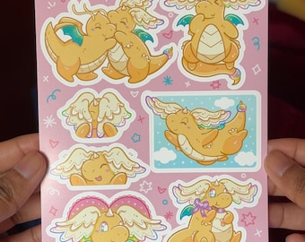 Mega Dragonite Sticker Sheet