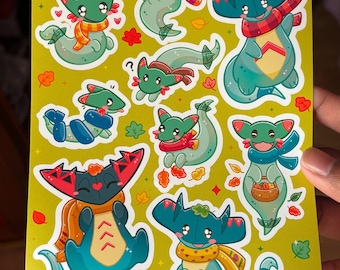 Autumn Dreepy/Dragapult Sticker Sheet