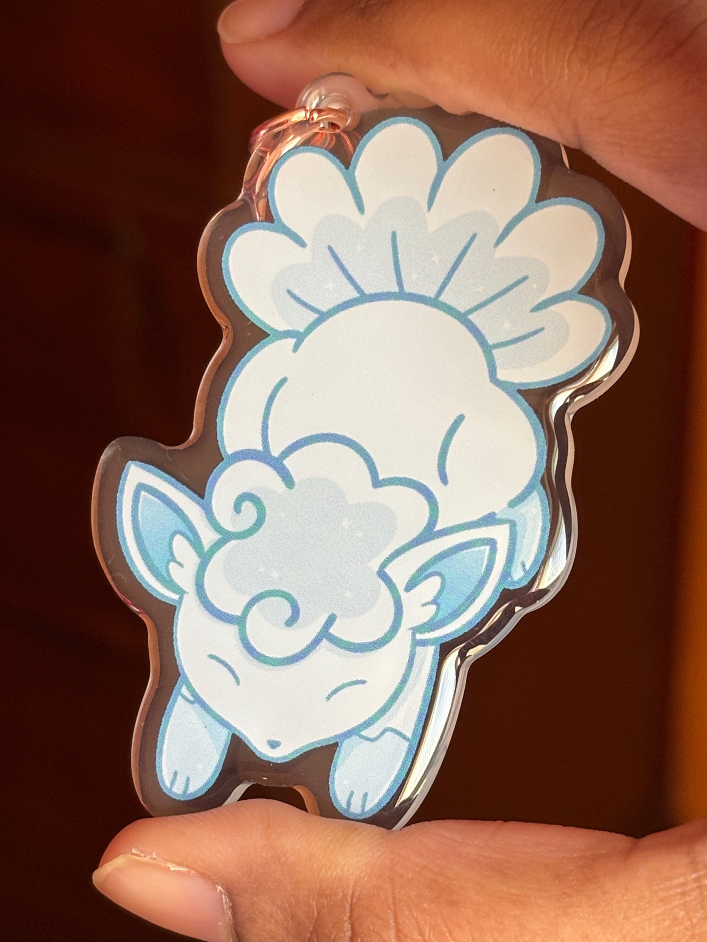 Alolan Vulpix Acrylic Keychain - Etsy