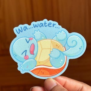 Squirtle Pokopia Inspired Sticker