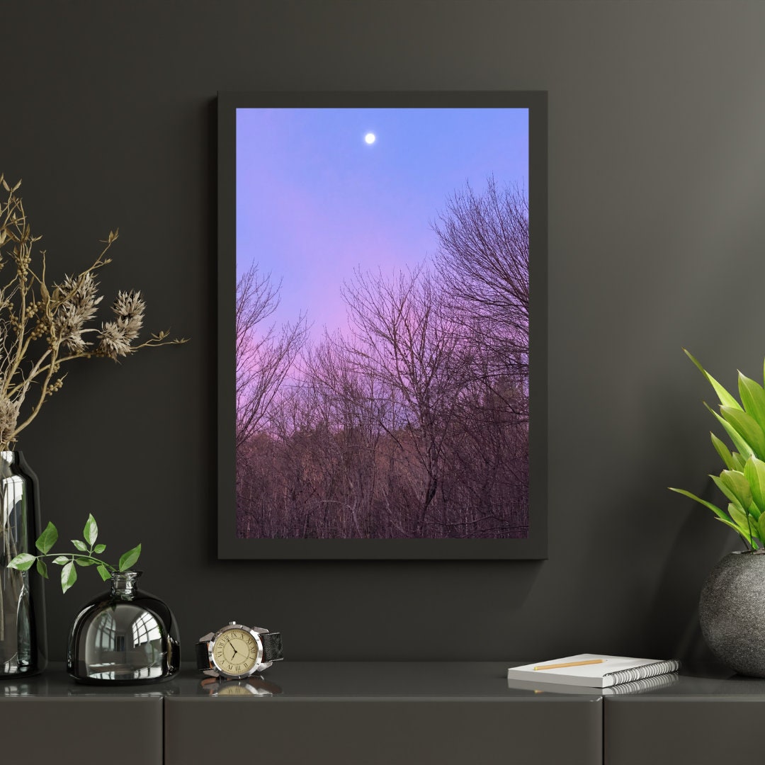 Dusk by MoonDreams dark blue, dusk, gold, lavender, lilac, peach, pink,  purple, sky, yellow