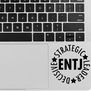 Decal - ENTJ Commander – MBTI Car Decal | Bold Vinyl Personality Sticker for Cars, Laptops & More