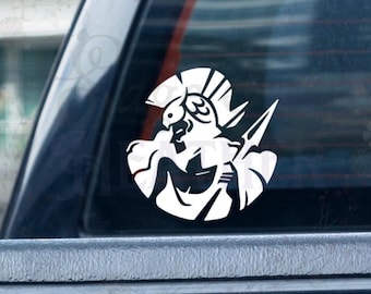 Athena Goddess Decal: Greek Mythology Vinyl Sticker for Laptop, Car, Decor