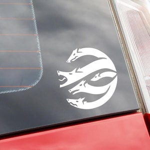 Decal - HYDRA - Cut One Head, Two More Rise! Hydra Mythical Beast Vinyl Decal – Car, Tumbler, Laptop Sticker