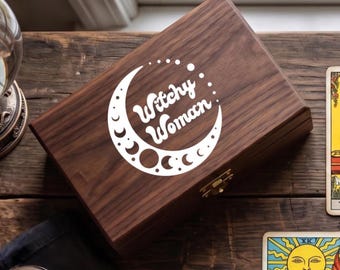 Witchy Woman Vinyl Decal: Moon & Mystical Vibes Celestial Lunar Whimsical Wiccan