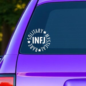 Vinilo adhesivo - Vinilo adhesivo Modo Introvertido: Pegatina de personalidad INFJ Blanco