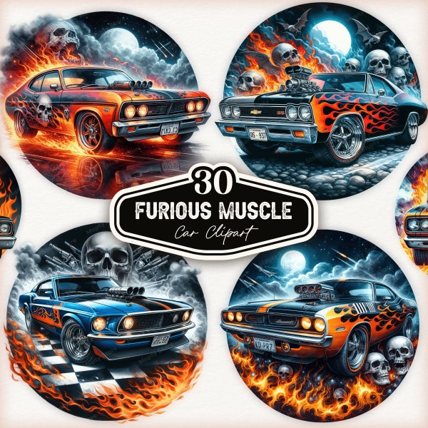 Furious Muscle Cars, American Muscle Cars, Classic Car Clipart, Muscle Classic American Cars, Car Lover Image, Vintage Cars, Car Graphics