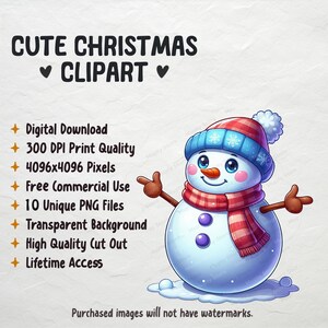 May include: A cartoon snowman wearing a red and white striped scarf and a blue and white hat with snowflakes. The snowman has a carrot nose and blue eyes. The background is white.