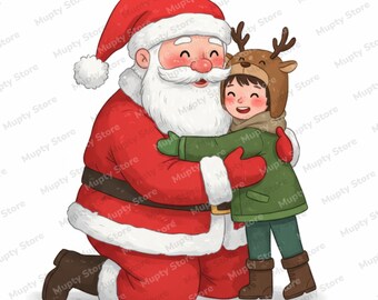 15 Süße Weihnachts Bundle, Weihnachten Cartoon PNG, Urlaub Clipart Set, Weihnachten PNG, Festliche Charaktere & Dekor, Weihnachten Kunstdruck, Digitaler Download